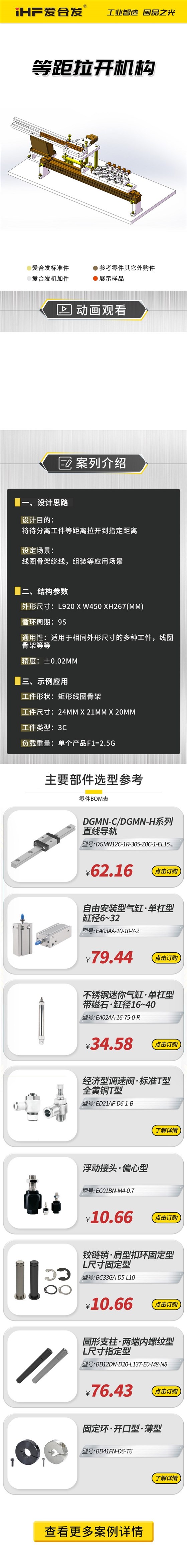 愛合發：案例介紹，等距拉開機構！